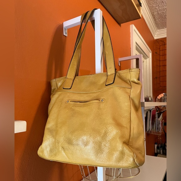 B. MARKOWSKY Mustard Colored Shoulder Tote (EUC) - Picture 14 of 15